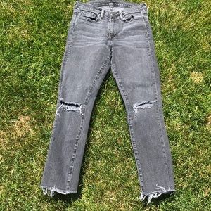 BDG black denim crop twig high rise jeans